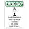 Signmission Safety Sign, OSHA EMERGENCY, 24" Height, Aluminum, Safety Shower And, Portrait OS-EM-A-1824-V-10539 - alternate 1
